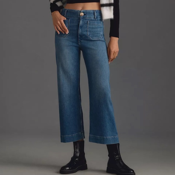Maeve • The Colette Crop High-Rise Wide-Leg Jeans - Picture 8 of 8